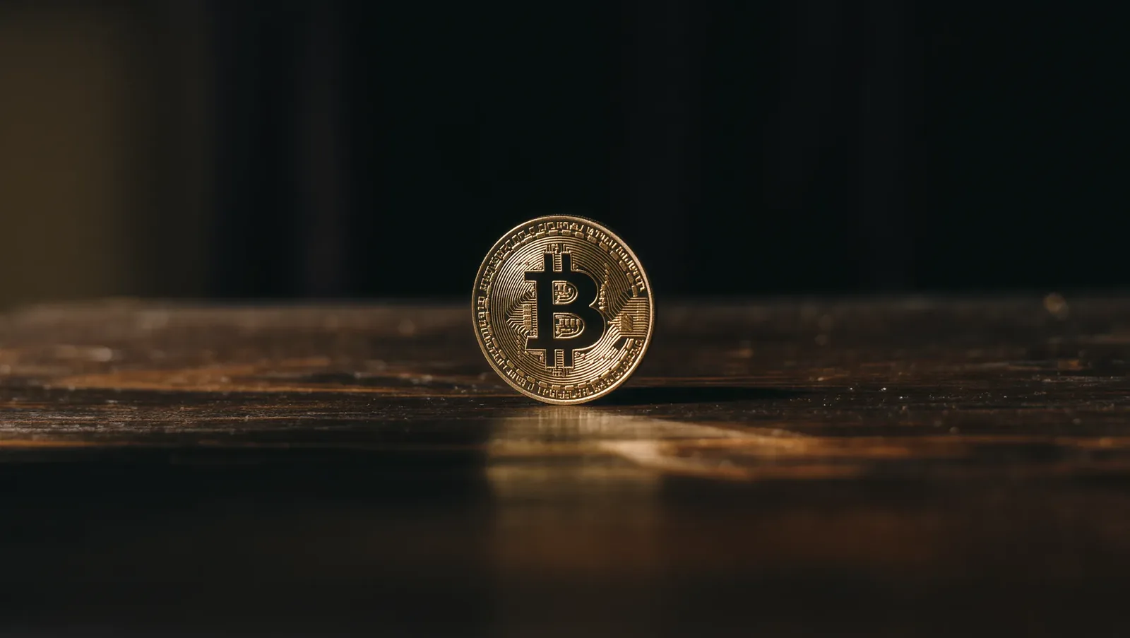 Illustration of a hand at a screen with a bitcoin coin, a price line and euro amounts in the background