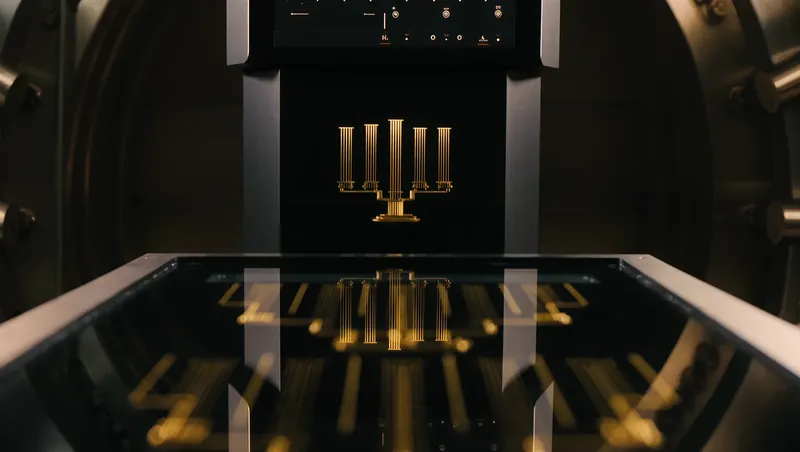 Illustration: an open safe holding coins and a small device for keeping keys
